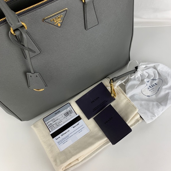 New Prada Italian Galleria Large Double Zip Tote - Picture 5 of 8